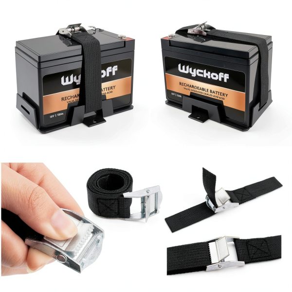 Battery Tray Wyckoff YUH-BRS008 Aluminum Compact Lashing Strap-2