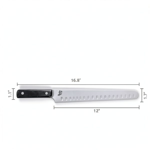 Shun Classic 12" Hollow Ground Brisket Knife VG-MAX Steel Handle-4