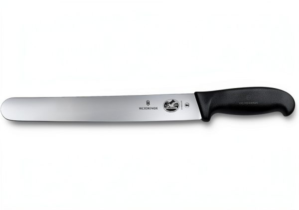 Victorinox Fibrox 10-Inch Slicing Knife with Round Tip Black Handle-0