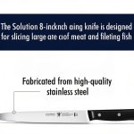 HENCKELS Solution Razor-Sharp 8-inch Carving Knife, German Engineered Informed by 100+ Years of Mastery, Black/Stainless Steel-0