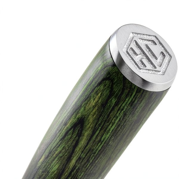 HexClad Carving Knife 10-Inch Fork, Damascus Steel Pakkawood Handle-4