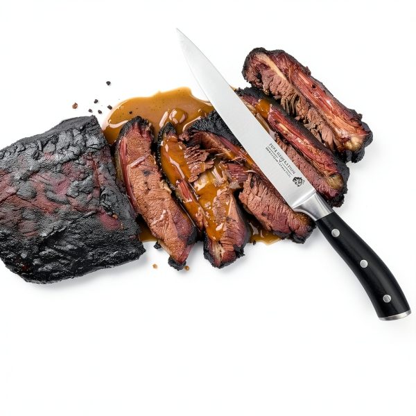 8" Carving Knife for Meat – Butcher Knife, Razor Sharp German Steel Slicing Knife with Ergonomic Handle for Turkey, Ham, Fruits, and Meat Cutting-1