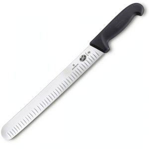 Victorinox 12 Inch Fibrox Pro Slicing Knife with Granton Blade Design-0