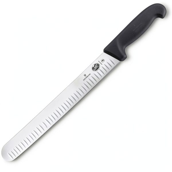 Victorinox 12 Inch Fibrox Pro Slicing Knife with Granton Blade Design-0