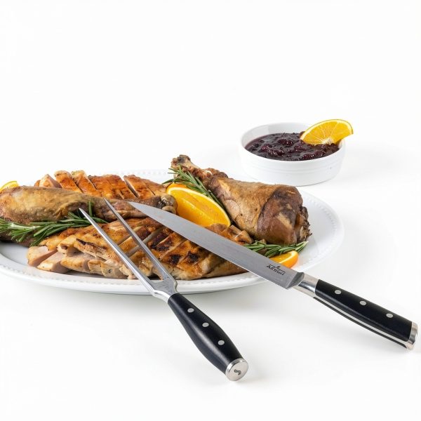 All-Clad forged stainless steel Knife Set 2-Piece 8in/6in Silver-Black-6