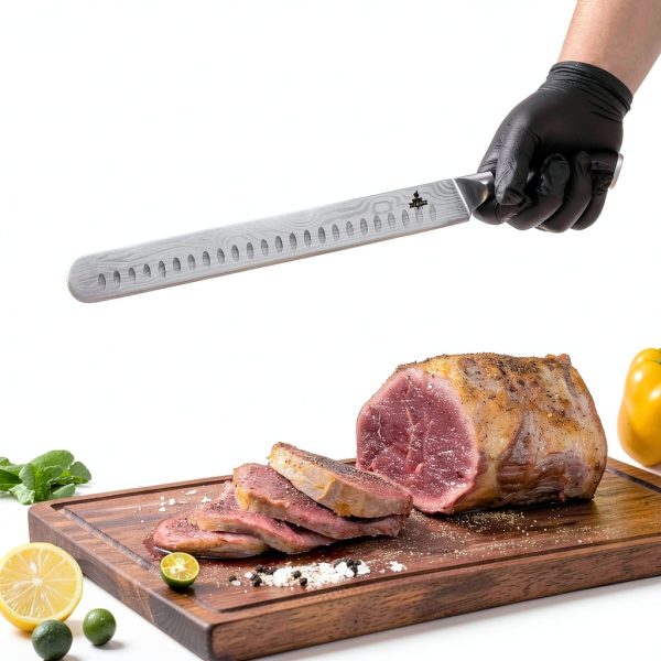 Carving Knife Set Iron Grillers 12 inch Brisket Slicing & Boning-3