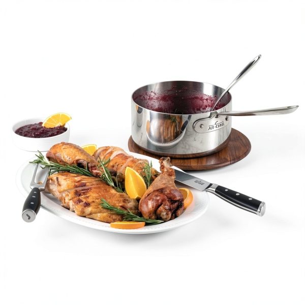 All-Clad forged stainless steel Knife Set 2-Piece 8in/6in Silver-Black-8