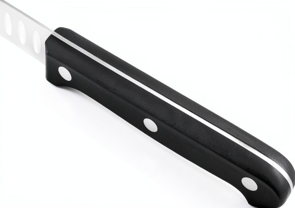 Carving Knife Humbee 14-Inch Granton Edge Stainless Steel Tang Black-3
