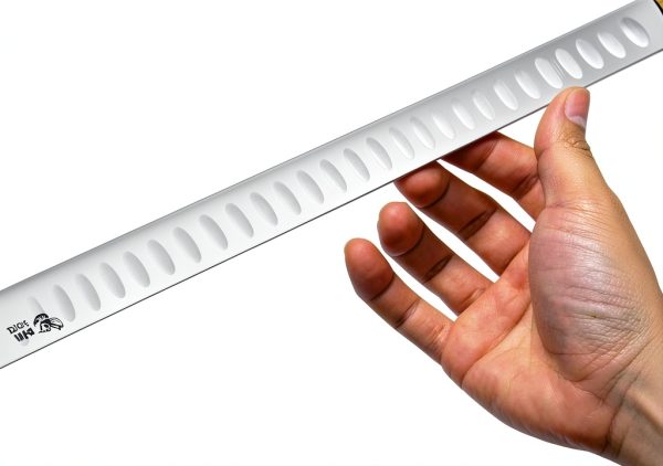 Carving Knife Humbee 14-Inch Granton Edge Stainless Steel Tang Black-2