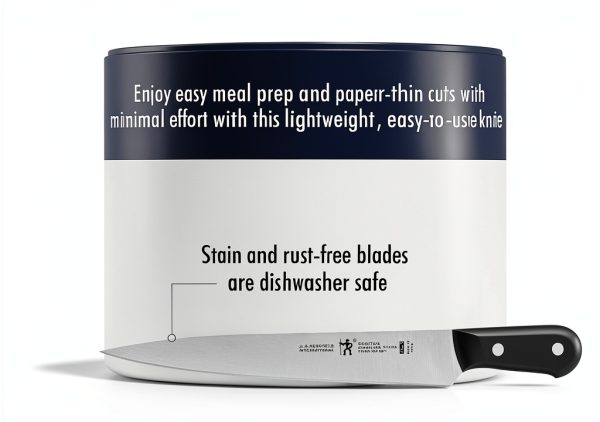 HENCKELS Solution Razor-Sharp 8-inch Carving Knife, German Engineered Informed by 100+ Years of Mastery, Black/Stainless Steel-3