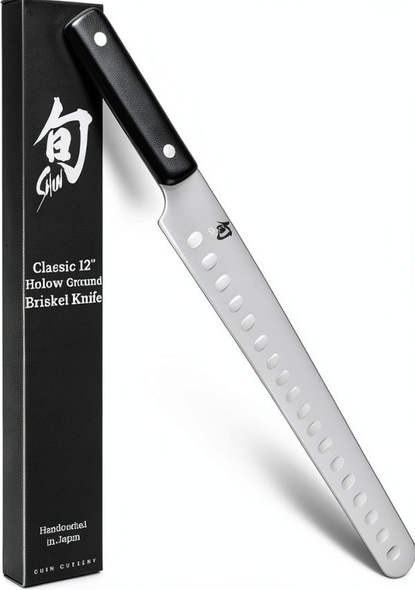 Shun Classic 12" Hollow Ground Brisket Knife VG-MAX Steel Handle-0