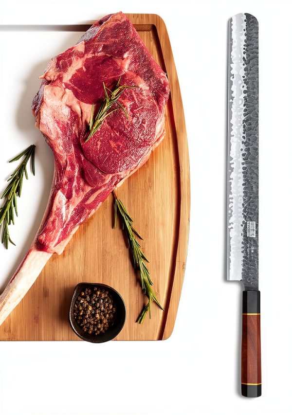 Brisket Slicing Knife HOSHANHO 12" Carving Knife with Rosewood Handle-3