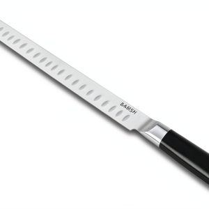 Babish High-Carbon 1.4116 German Steel 12 Inch Full Tang Forged Super Slicer Carving Kitchen Knife, Brisket, Meat and BBQ Knife W/Granton Edge-0