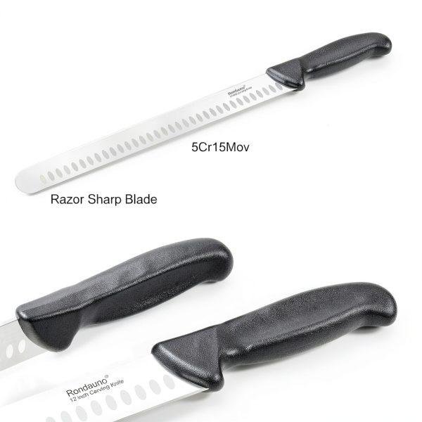 Brisket Knife, Carving Knife for Meat with 12 Inch Ultra Sharp Slicing Knives for Cutting BBQ, Turkey and Roast, Premium High Carbon Stainless Steel-2