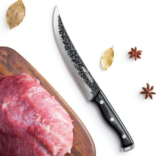 Professional butcher knife set Naitesen hand-forged steel bullnose-2