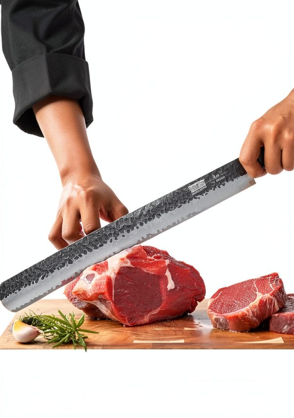 Brisket Slicing Knife HOSHANHO 12" Carving Knife with Rosewood Handle-5