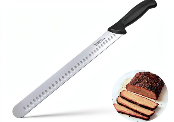 Brisket Knife, Carving Knife for Meat with 12 Inch Ultra Sharp Slicing Knives for Cutting BBQ, Turkey and Roast, Premium High Carbon Stainless Steel-0